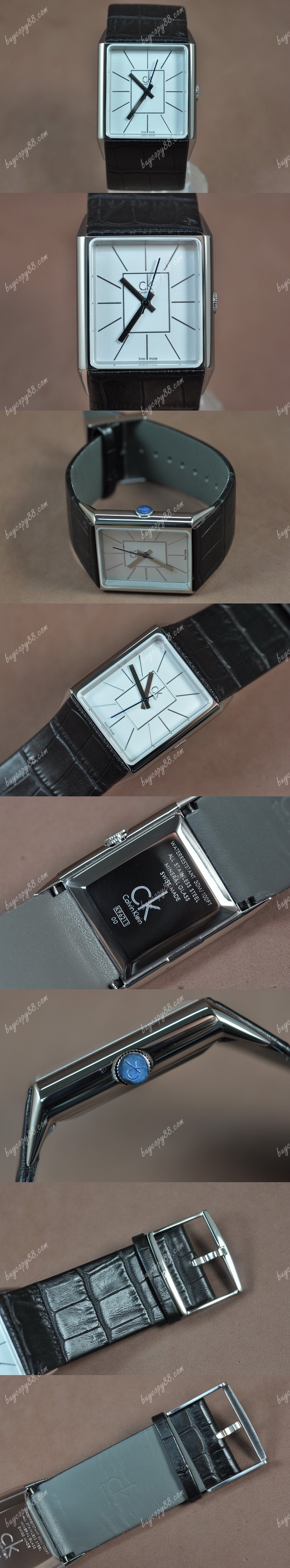  凱文克萊Calvin Klein SS/LE White Dial Swiss石英錶0