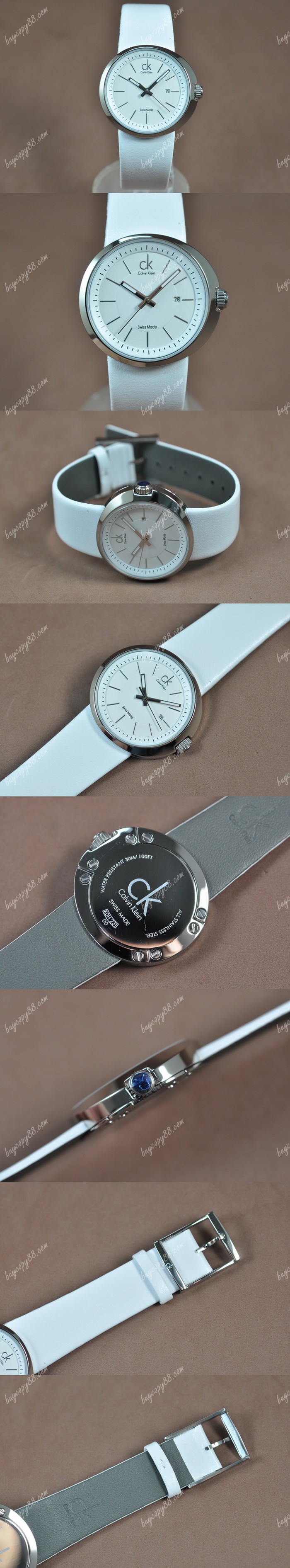  凱文克萊Calvin Klein SS/LE White Dial Swiss石英錶0