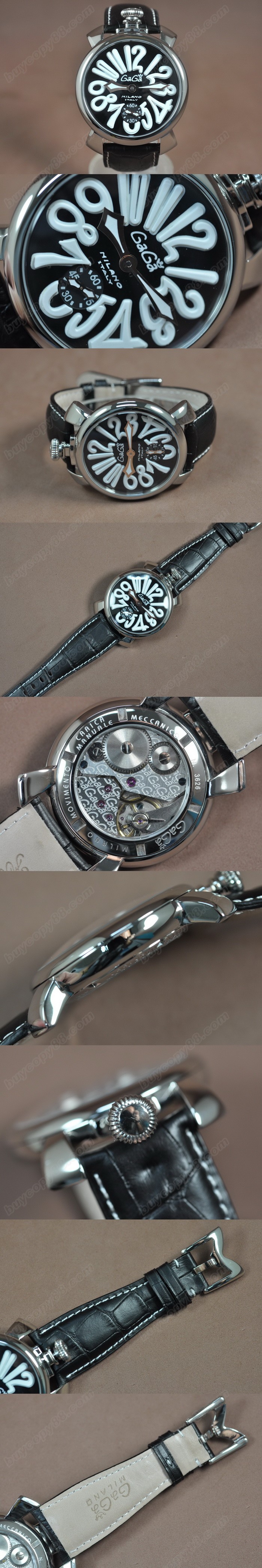 女神卡卡SS/LE Black Dial Asian 6498 手上鏈搭載0