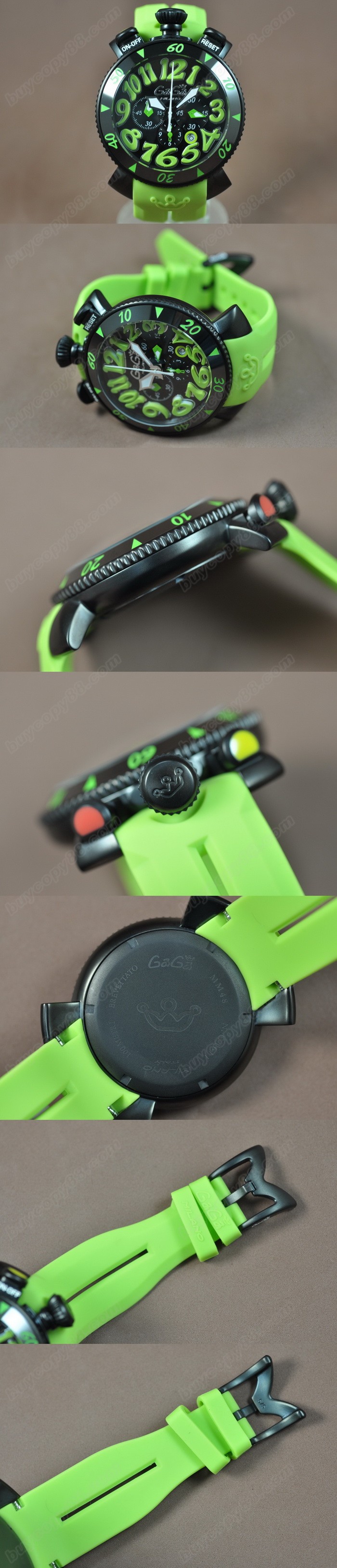 女神卡卡 PVD/RU Ceramic Bezel Jap-OS10 石英機芯搭 載0