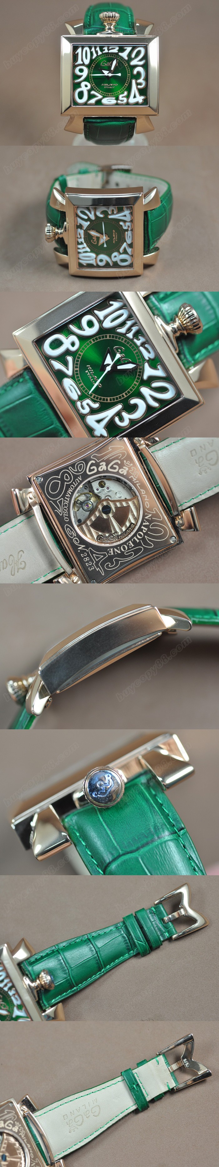 女神卡卡 GaGa Milano Napoleone 玫瑰金/LE Asian 2813 自動機芯搭載0