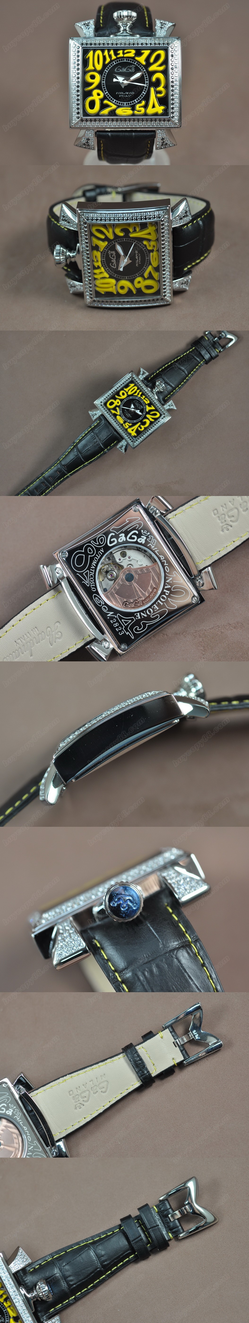 女神卡卡 GaGa Milano Napoleone SS/LE Diam Bel Asian 2813 自動機芯搭載0