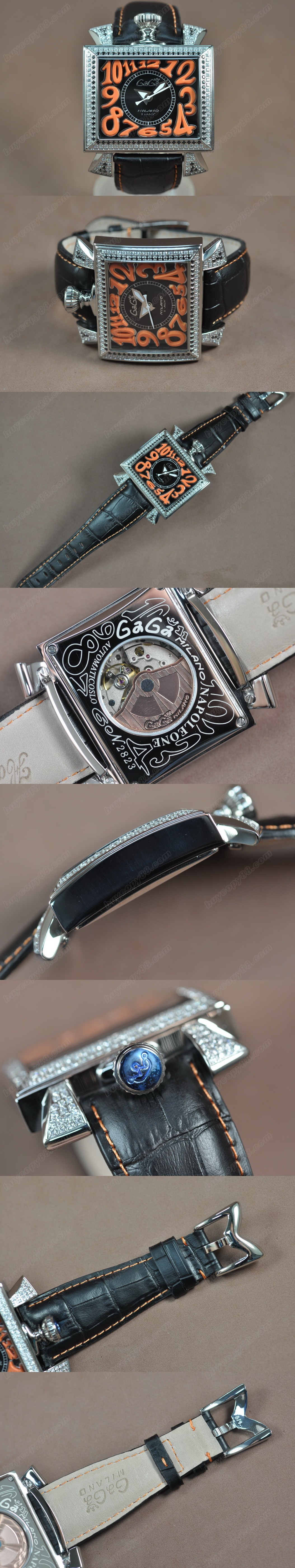 女神卡卡 GaGa Milano Napoleone SS/LE Diam Bel Asian 2813 自動機芯搭載0