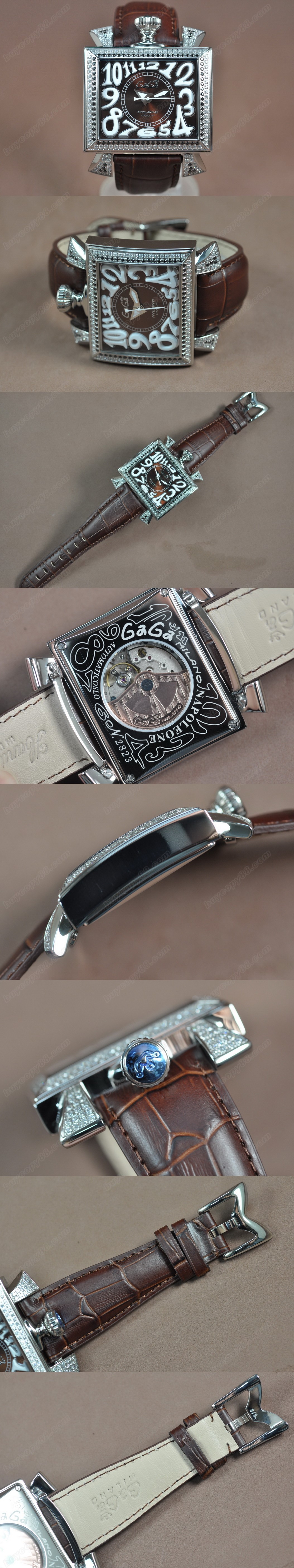 女神卡卡 GaGa Milano Napoleone SS/LE Diam Bel Asian 2813 自動機芯搭載0
