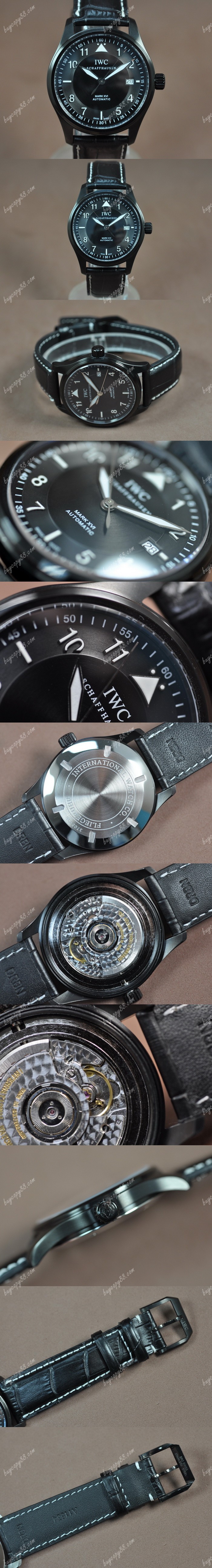  Iwc Mark XVI PVD/LE Black dial Asia 2892A2自動機芯搭載0