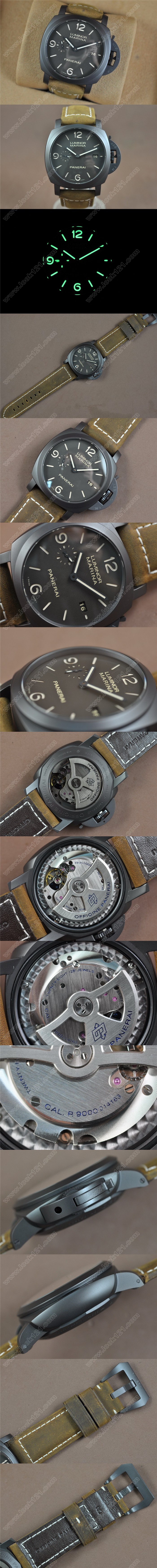 沛納海 Panerai PAM386 M Composite Black Dial P.9000 Movement0