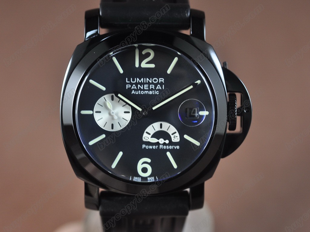 沛納海【男性用】 Luminor 44mm SS/LE Black 自動機芯搭載3