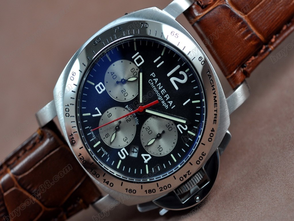 沛納海【男性用】Daylight SS/LE Black Dial Asian自動機芯搭載8