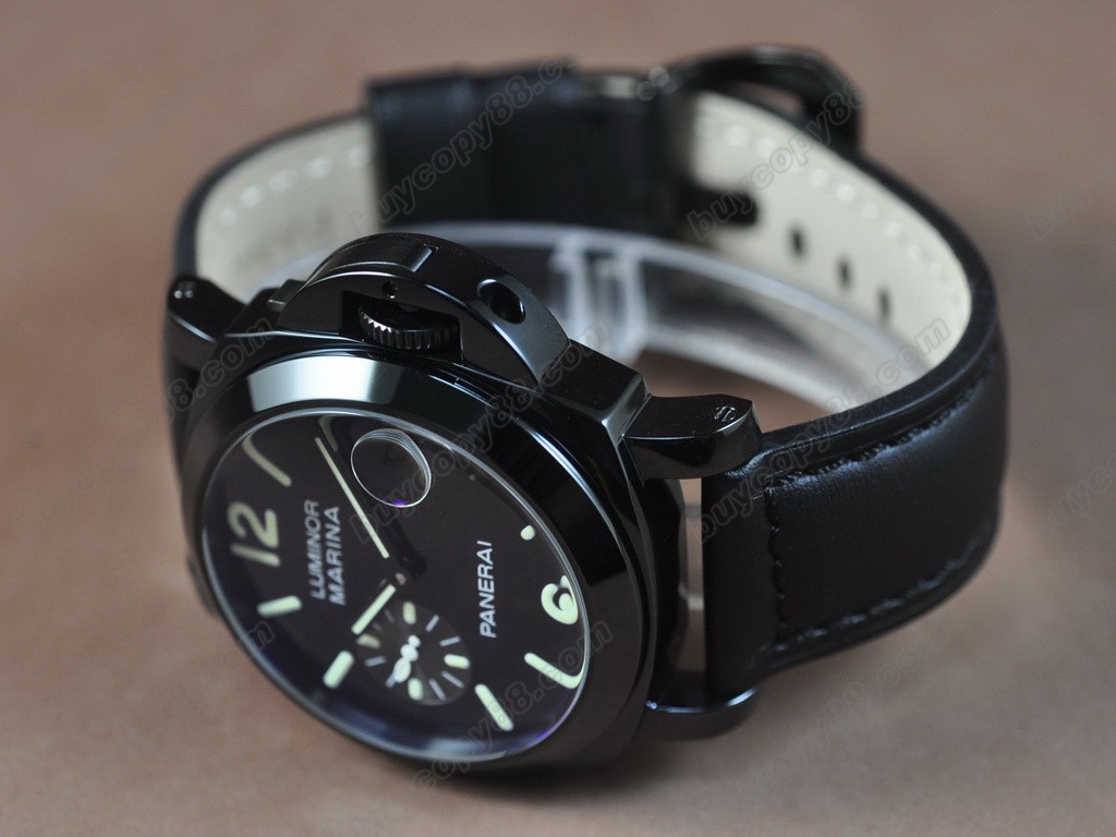 沛納海【男性用】 Luminor Marina 44mm PVD/LE Black dial 自動機芯搭載8