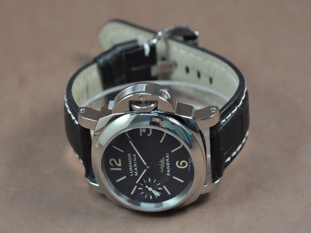 沛納海【男性用】 Luminor Marina 44mm SS/LE Black dial Asia Unitas 17 J 手上鏈搭載2