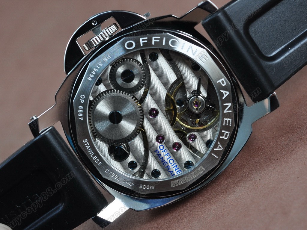 沛納海【男性用】Luminor Marina 44mm SS/LE Black dial A-6497 手上鏈搭載4