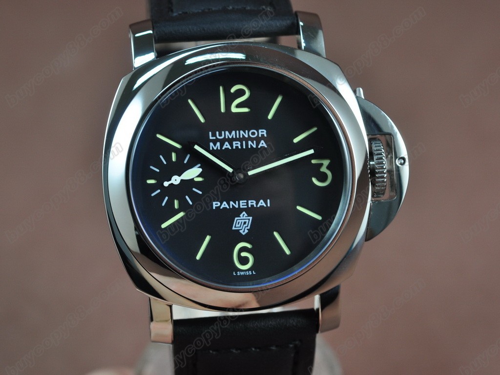 沛納海【男性用】Luminor Marina 44mm SS/LE Black dial A-6497 手上鏈搭載1