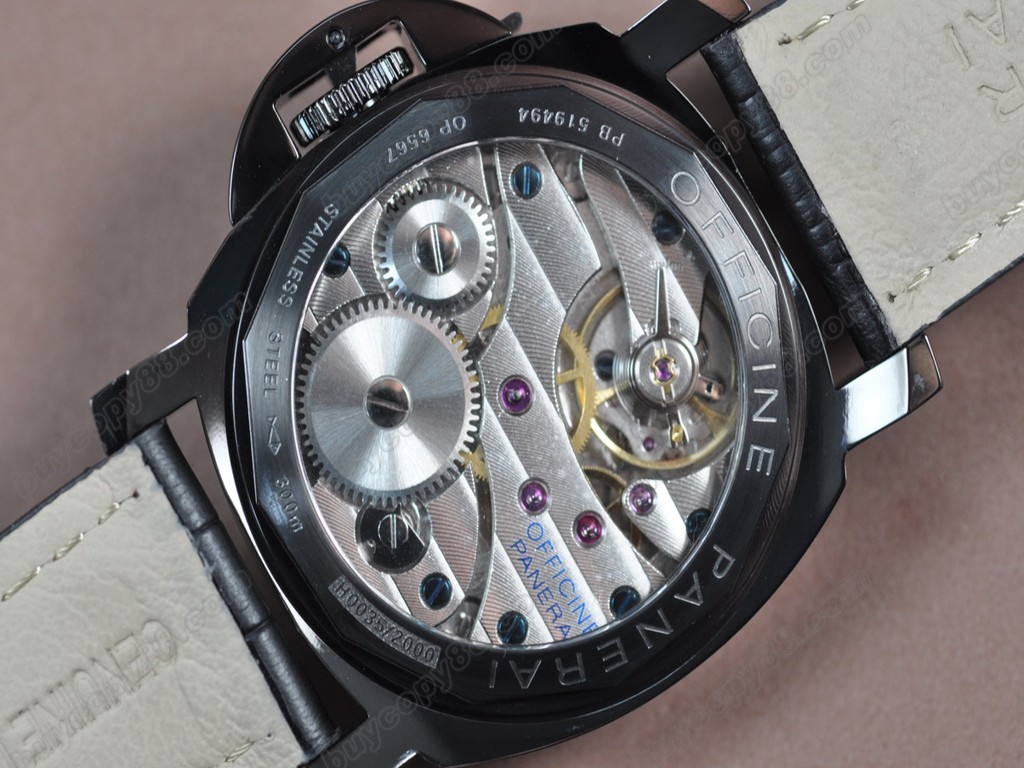 沛納海【男性用】Luminor Marina 44mm SS/LE Black dial A-6497 手上鏈搭載4