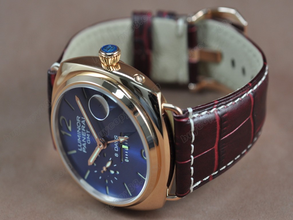 沛納海【男性用】 Luminor 8Day 44mm RG/LE Black Dial Asian自動機芯搭載1