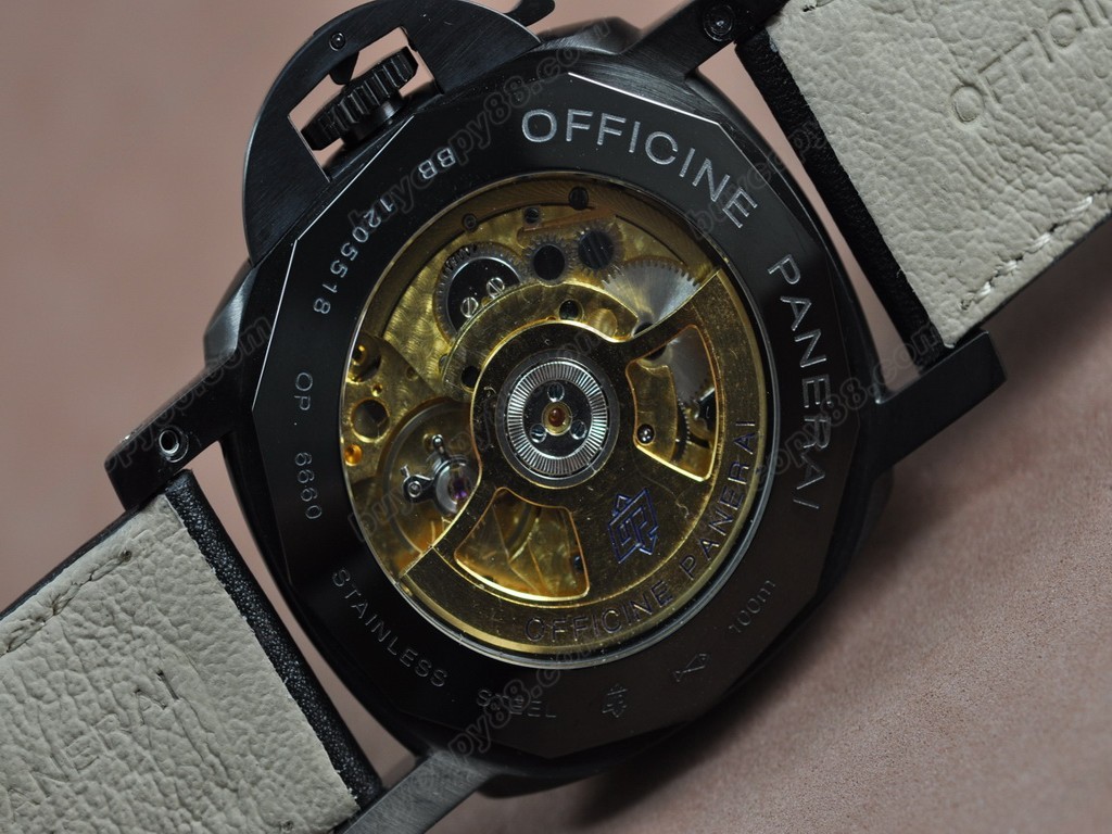 沛納海【男性用】 GMT PVD/LE Black Dial Asian 23J自動機芯搭載2