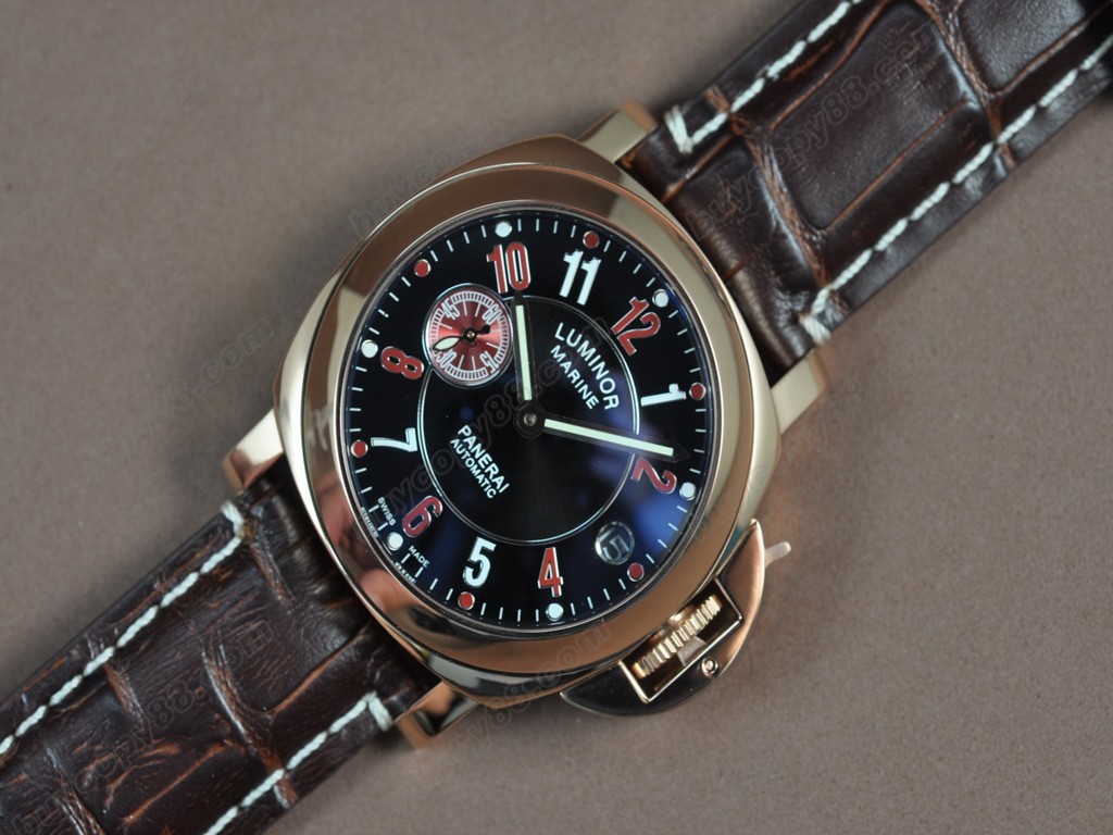 沛納海【男性用】Luminor Marina 44mm SS/SS Black dial Asian 自動機芯搭載2