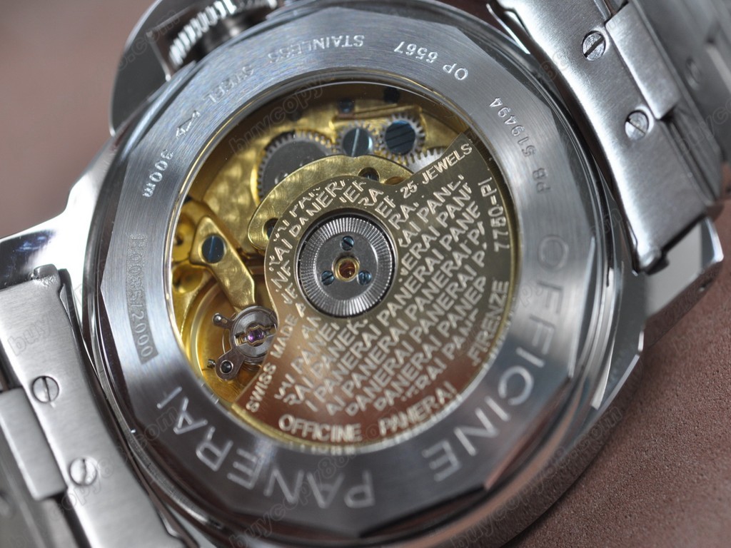 沛納海【男性用】Luminor Marina 44mm SS/SS Black dial Asian 自動機芯搭載3