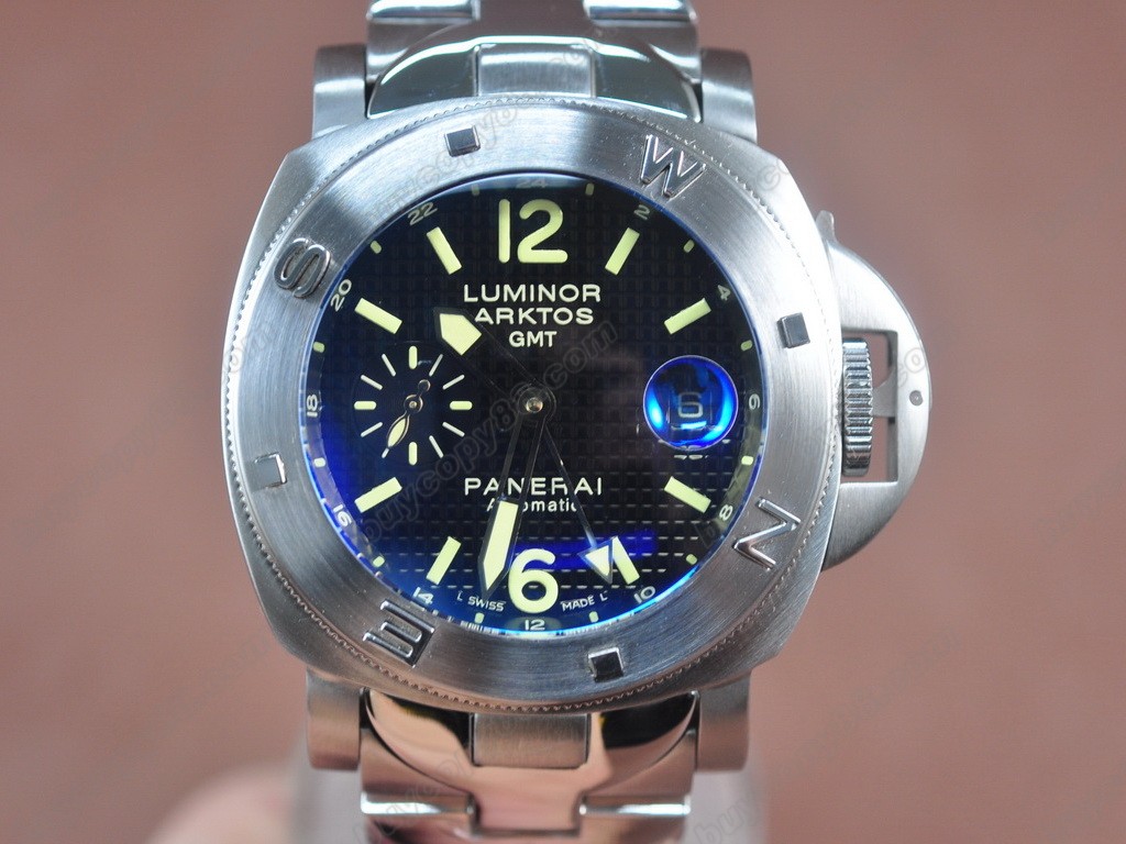 沛納海【男性用】Luminor Arktos GMT SS/SS Black Asian 自動機芯搭載5