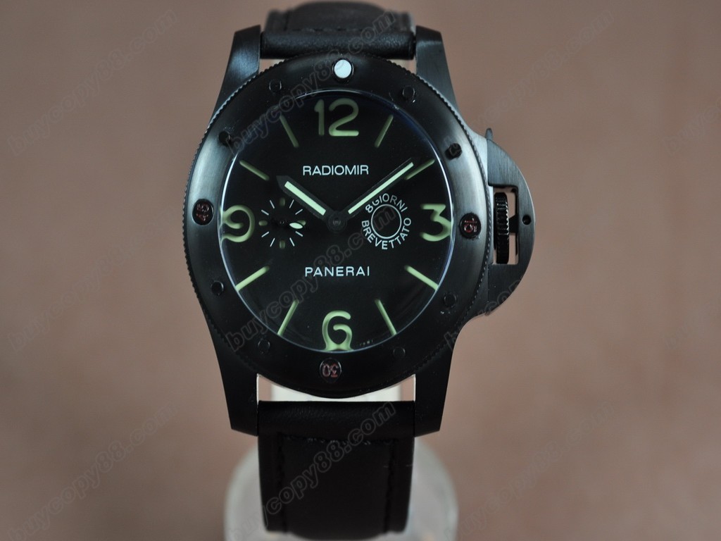 沛納海【男性用】 Radiomir 47mm SS/LE Black Dial Asia 自動機芯搭載1