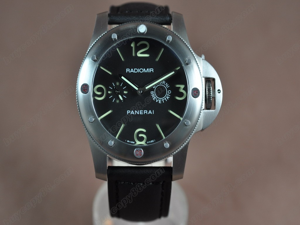沛納海【男性用】 Radiomir 47mm SS/LE Black Dial Asia自動機芯搭載3