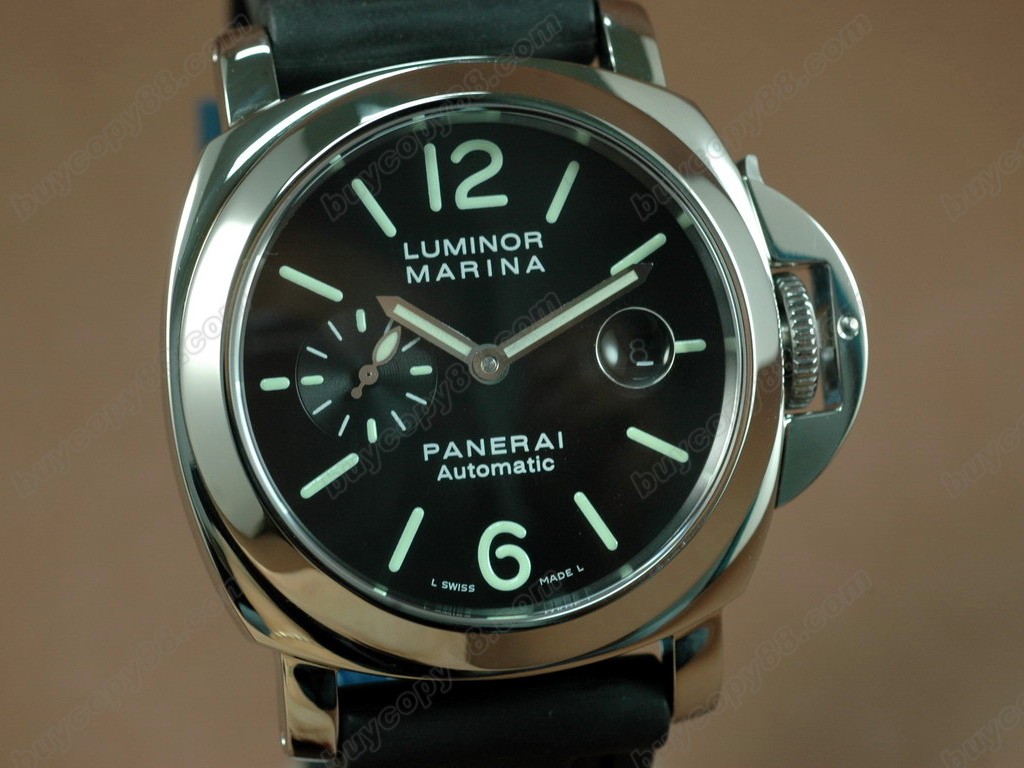 沛納海【男性用】Pam 104 (Best version) SS/RU Black Dial Asia7750自動機芯搭載3