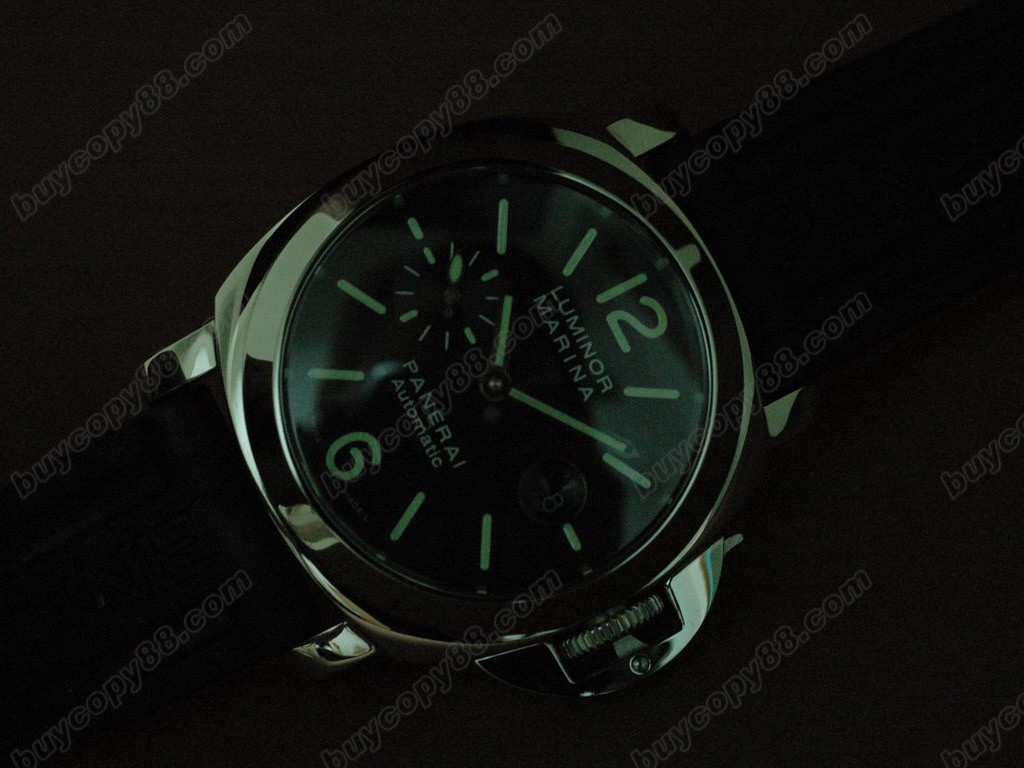 沛納海【男性用】Pam 104 (Best version) SS/RU Black Dial Asia7750自動機芯搭載8