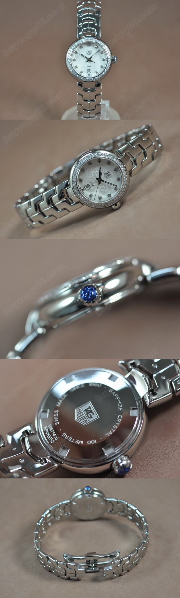 豪雅錶Tag Heuer Link Ladies SS/SS 瑞士ロンダ石英機芯 搭載0