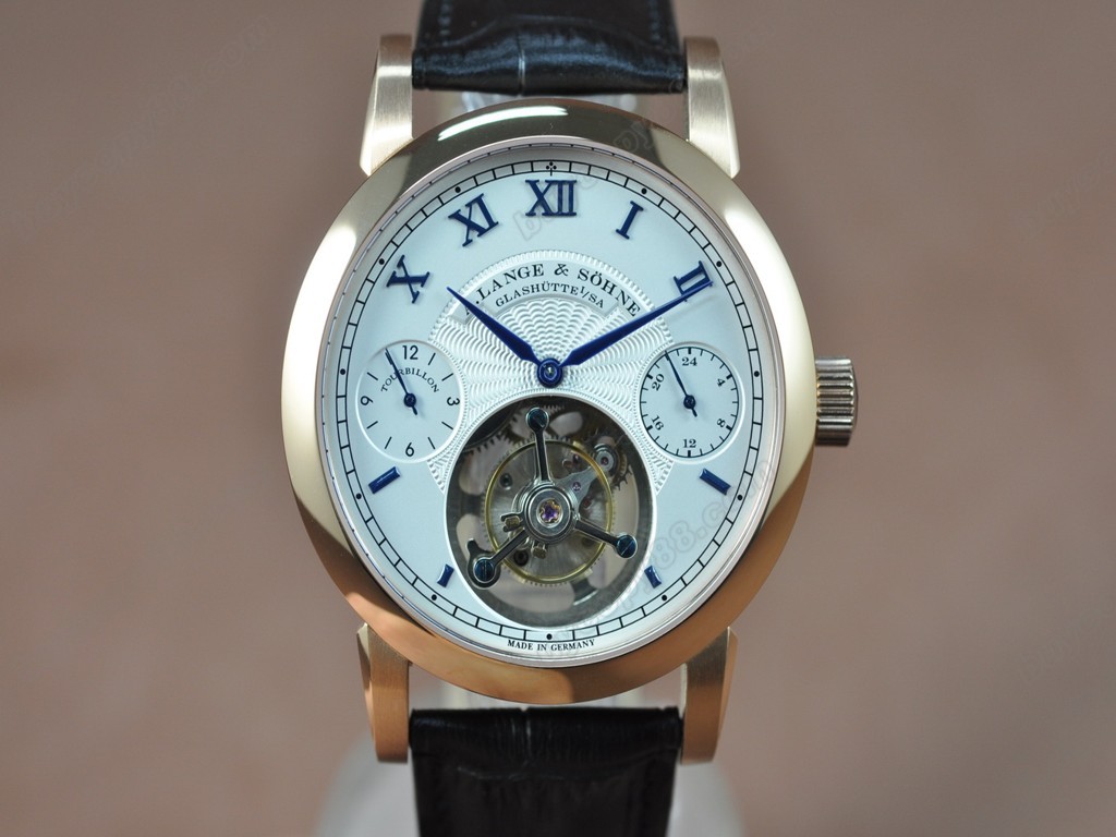 朗格錶【男性用】Tourbillon RG/LE White Asian Manual 手上鏈搭載8