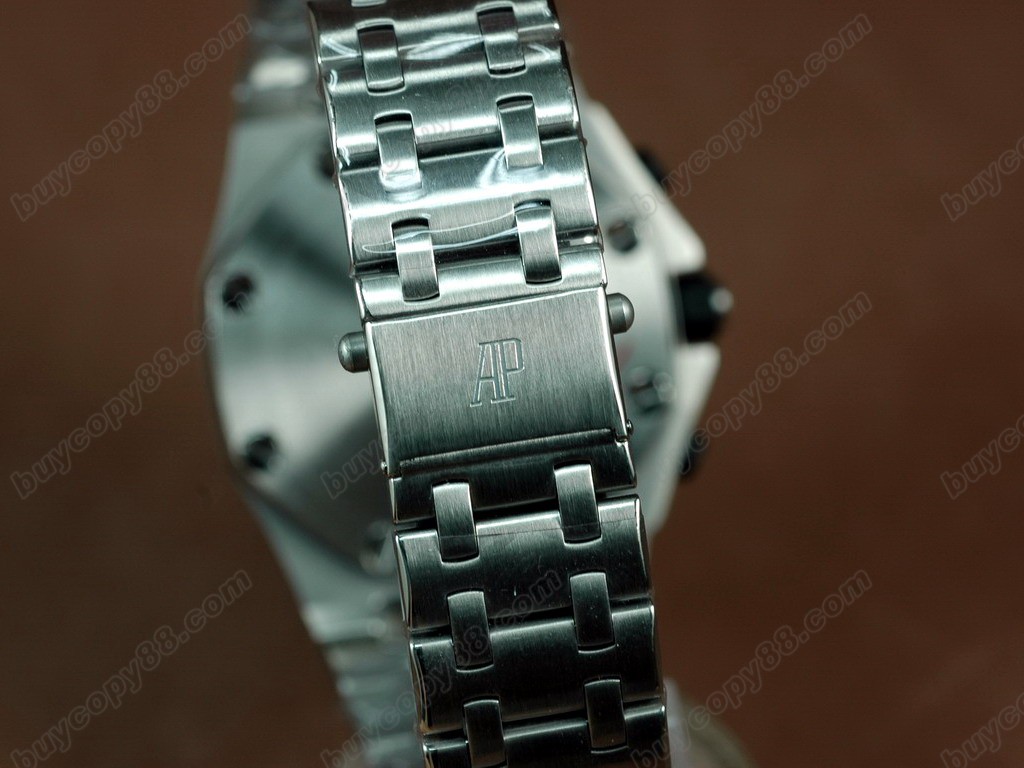 愛彼錶【男性用】Royal Oak Chronograph SS/SS White Asia7750自動機芯搭載1