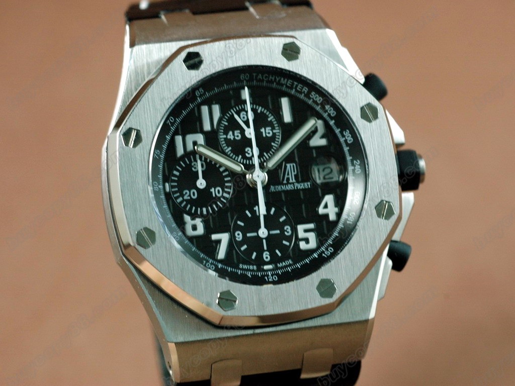 愛彼錶【男性用】Royal Oak Chronograph SS/LE Black Asia7750自動機芯搭載7