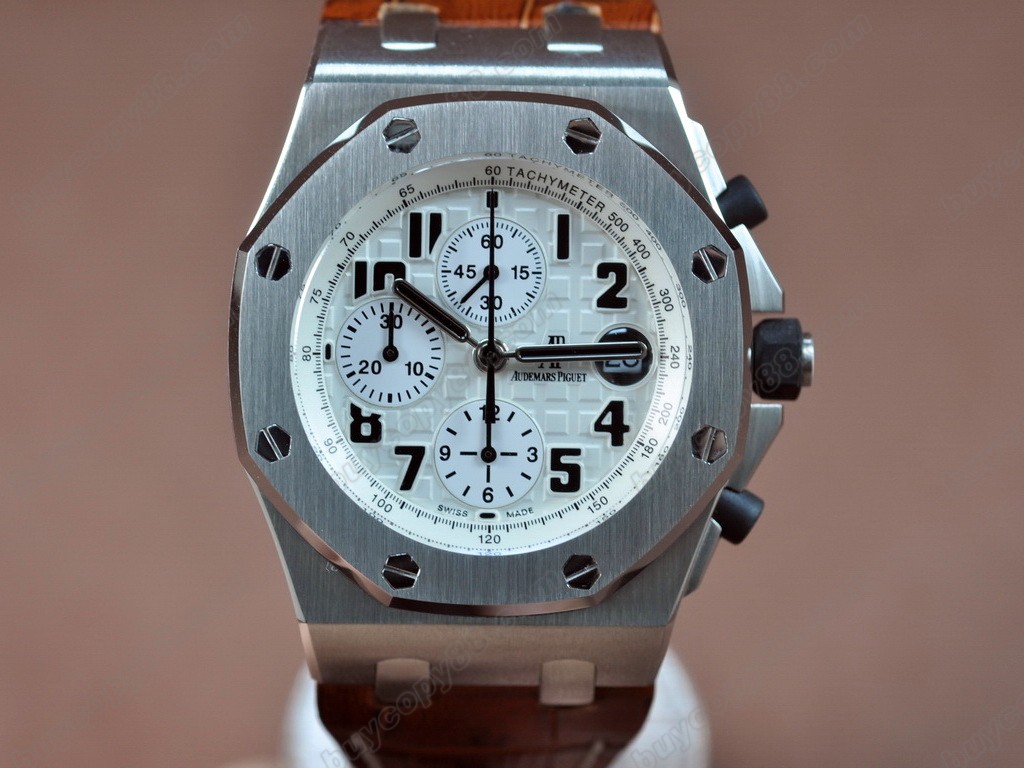 愛彼錶【男性用】Royal Oak Chronograph SS/LE Safari Wht Asia7750自動機芯搭載4