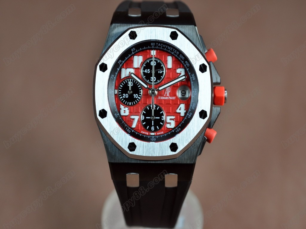 愛彼錶【男性用】 Royal Oak Chronograph SS/RU FI Red Asia7750自動機芯搭載6