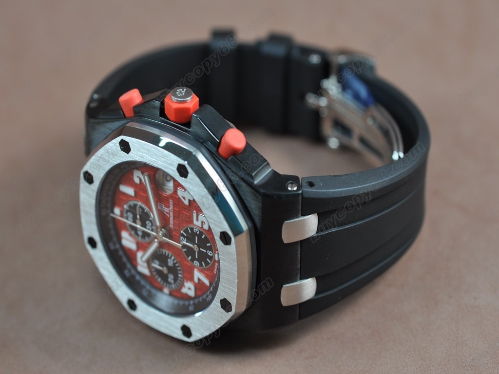 愛彼錶【男性用】 Royal Oak Chronograph SS/RU FI Red Asia7750自動機芯搭載3