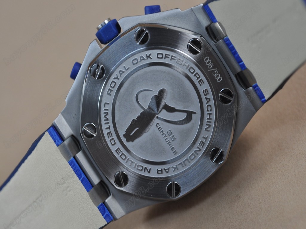 愛彼錶【男性用】 Royal Oak Chronograph SS/LE Wht/Blue Asia7750自動機芯搭載8