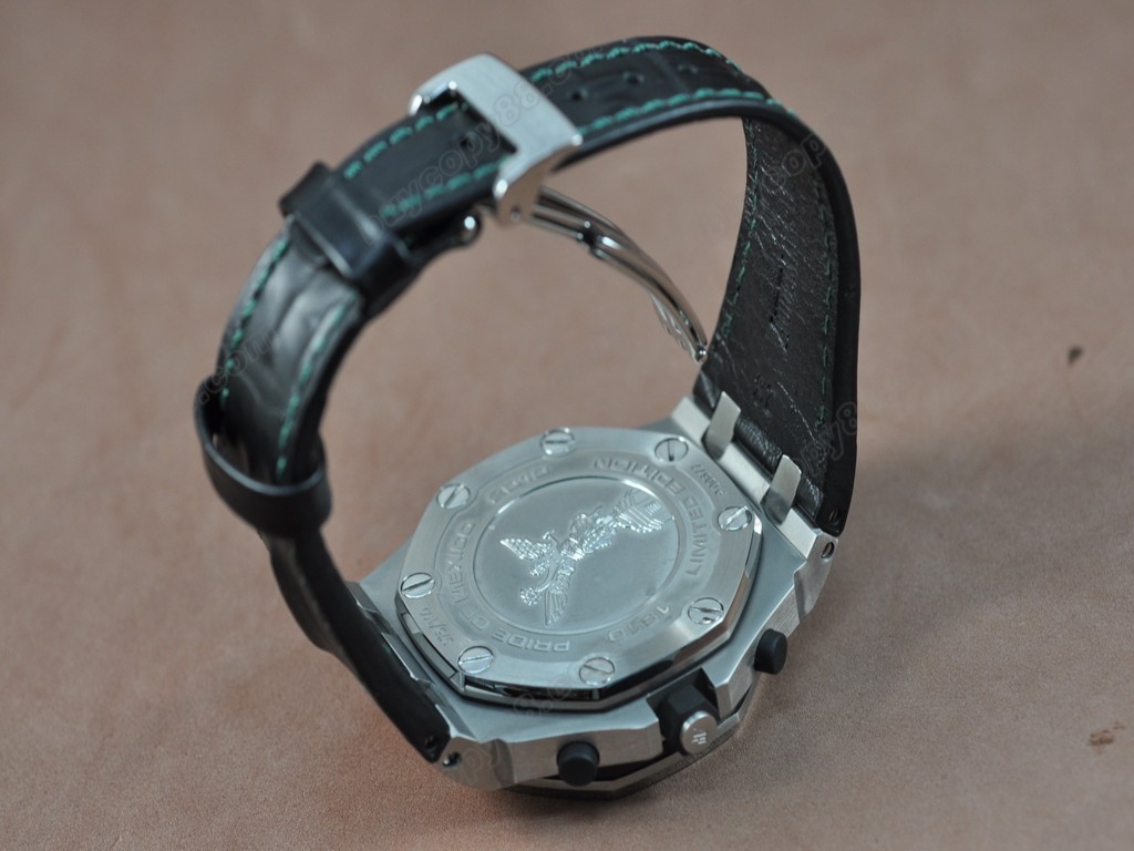 愛彼錶【男性用】Royal Oak Chrono Pride Of Mexico SS/RU Wht/Green Asia7750自動機芯搭載11