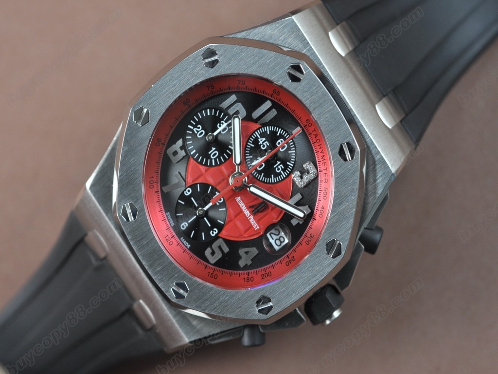 愛彼錶【男性用】Royal Oak Chrono SS/RU Red/Black Asia7750自動機芯搭載7