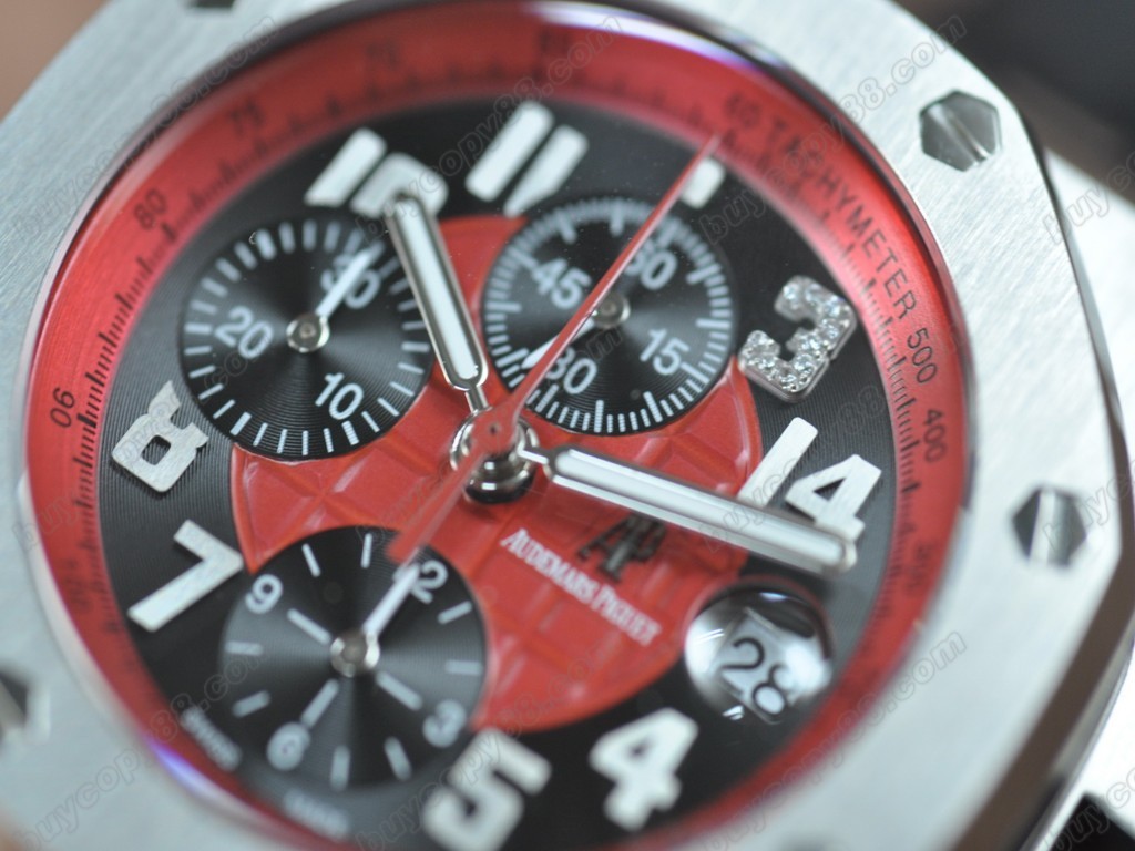 愛彼錶【男性用】Royal Oak Chrono SS/RU Red/Black Asia7750自動機芯搭載6