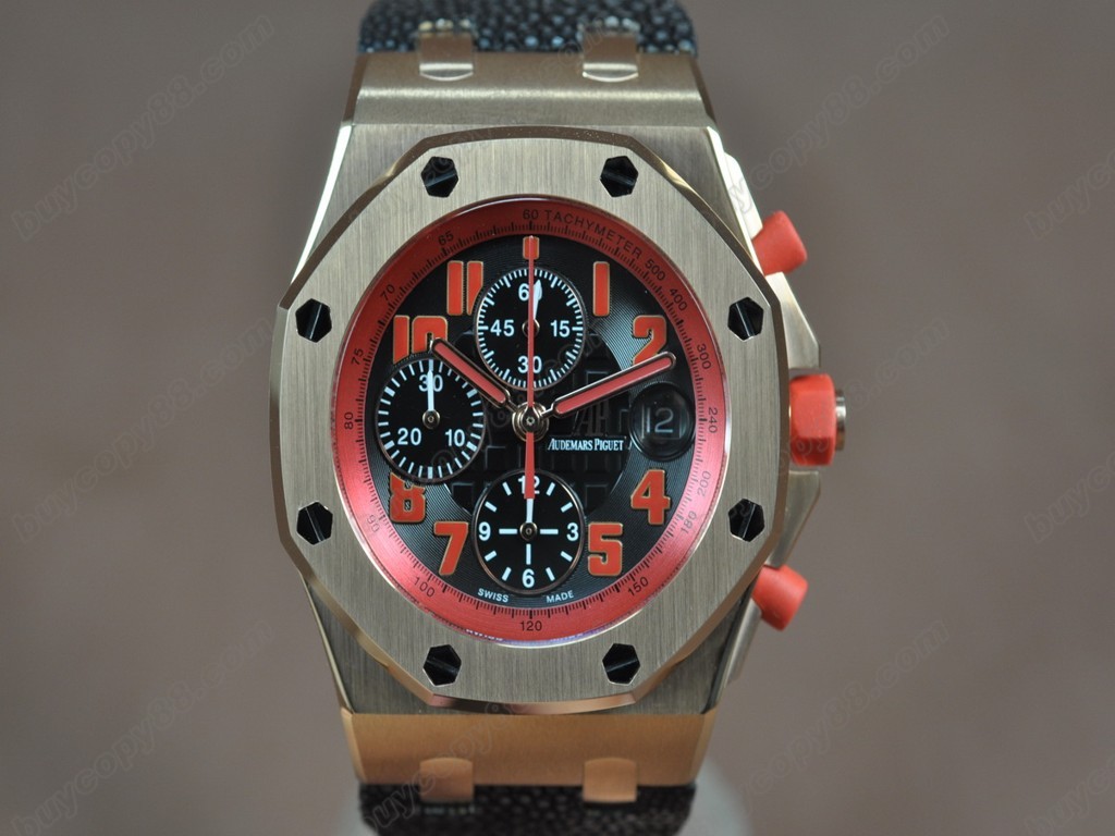 愛彼錶【男性用】Royal Oak Chrono RG/LE Black dial Asia7750自動機芯搭載10