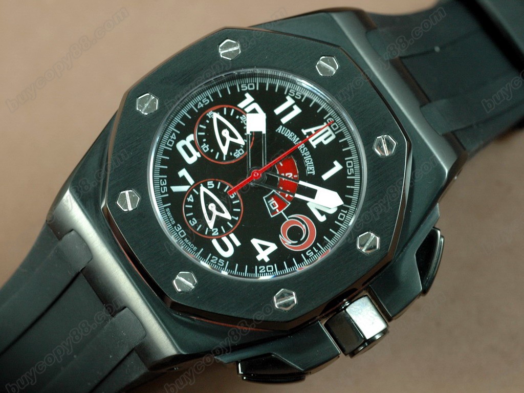 愛彼錶【男性用】 Alinghi Limited Edition PVD/LE Black Asia7750自動機芯搭載0