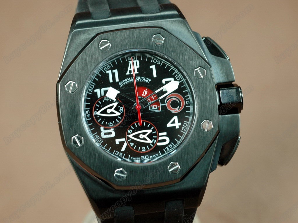 愛彼錶【男性用】 Alinghi Limited Edition PVD/LE Black Asia7750自動機芯搭載1