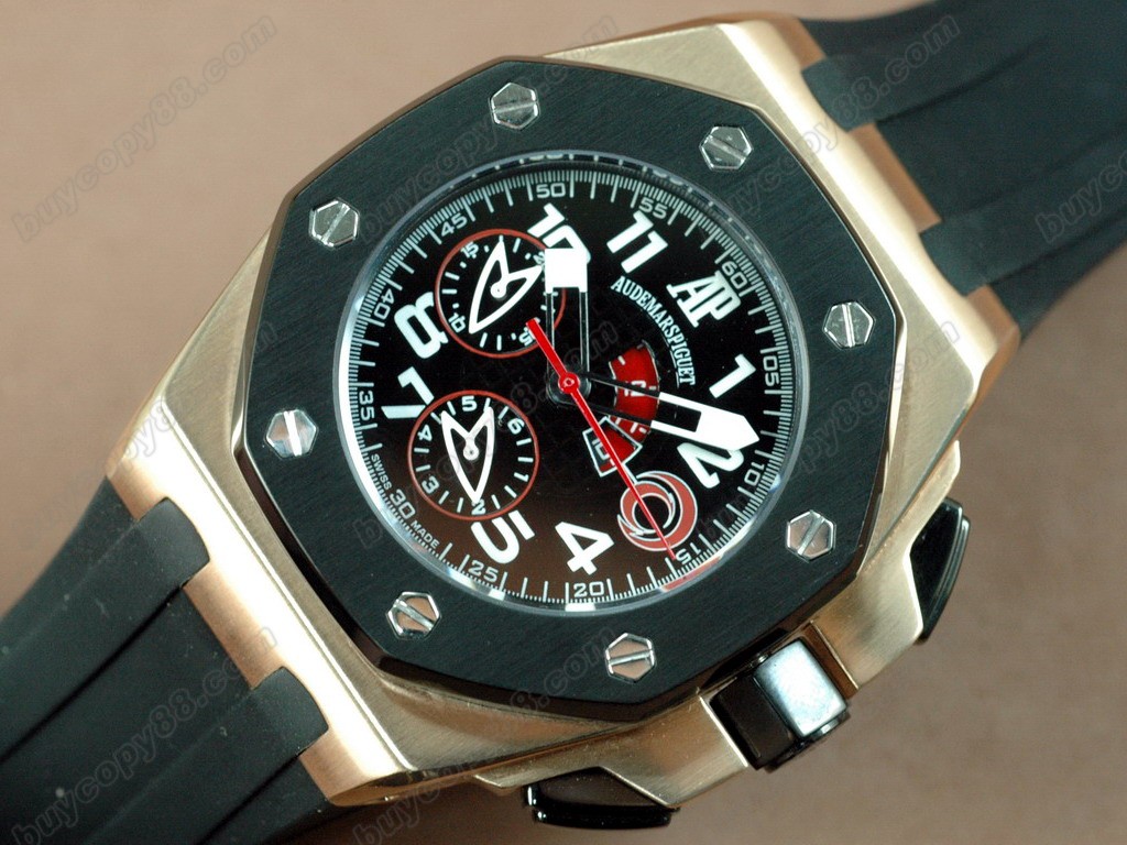 愛彼錶【男性用】Alinghi Limited Edition RG/LE Black Asia7750自動機芯搭載5