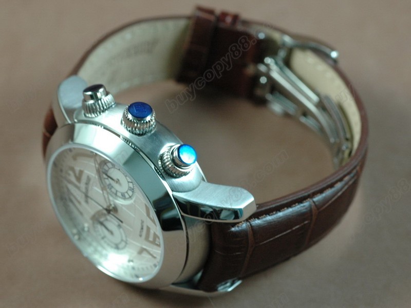 愛彼錶【男性用】Globe Chronograph SS/LE White Asia7750自動機芯搭載7