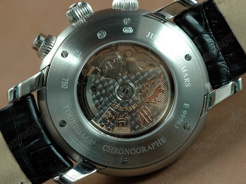 愛彼錶【男性用】Globe Chronograph Diam SS/LE Black Asia7750自動機芯搭載6