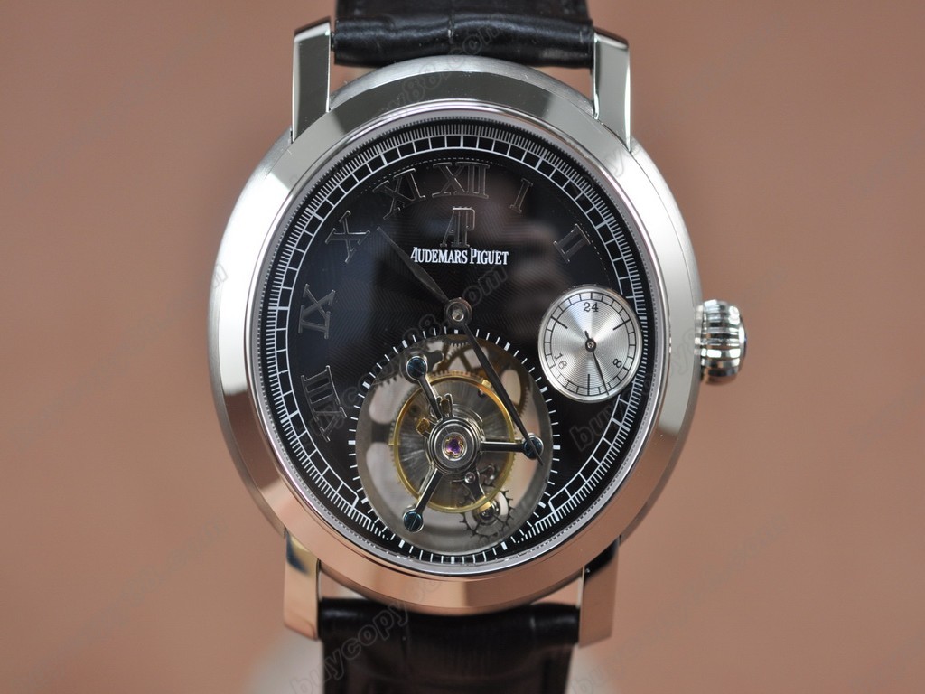 愛彼錶【男性用】Jules Audemars Classics Tourbillon SS/LE Black Flying Tourbillon手上鏈搭載6