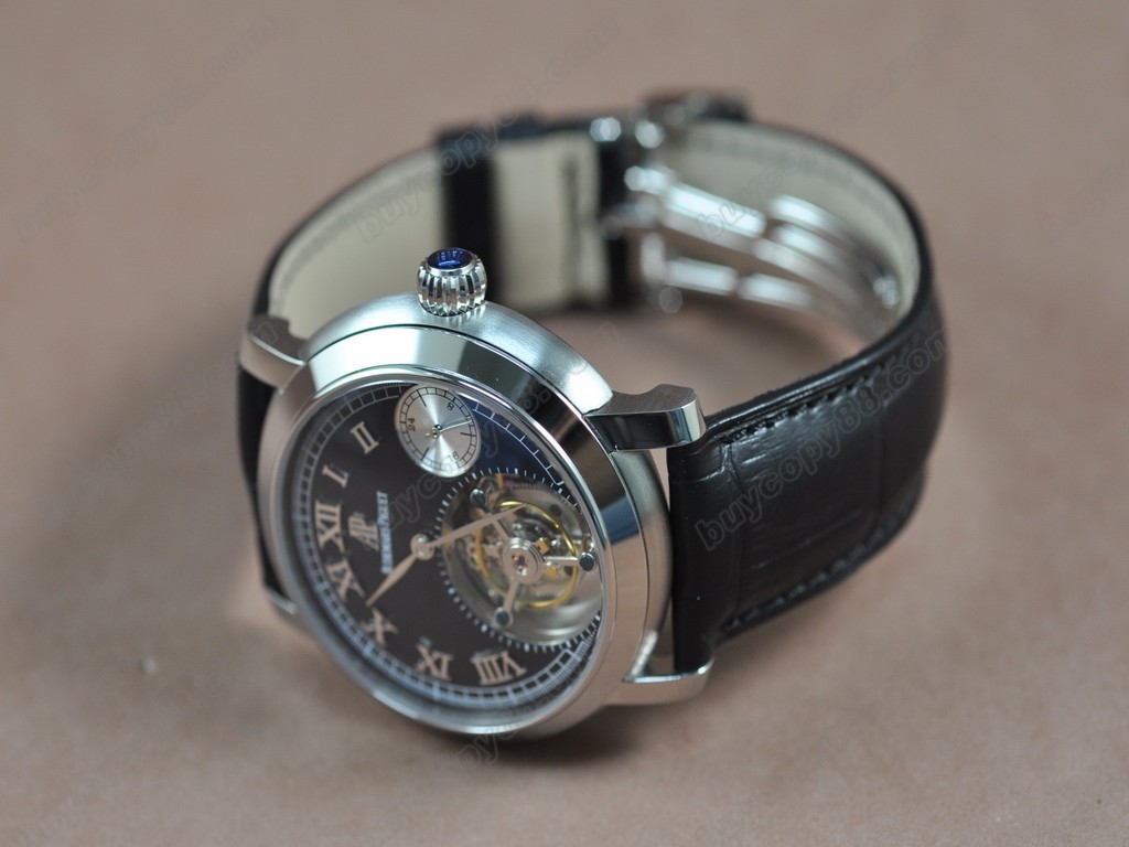 愛彼錶【男性用】Jules Audemars Classics Tourbillon SS/LE Black Flying Tourbillon手上鏈搭載5