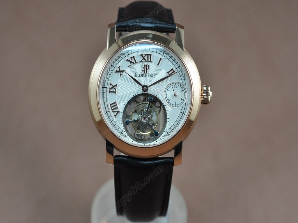 愛彼錶【男性用】 Jules Audemars Classics Tourbillon RG/LE White Flying Tourbillon手上鏈搭載6