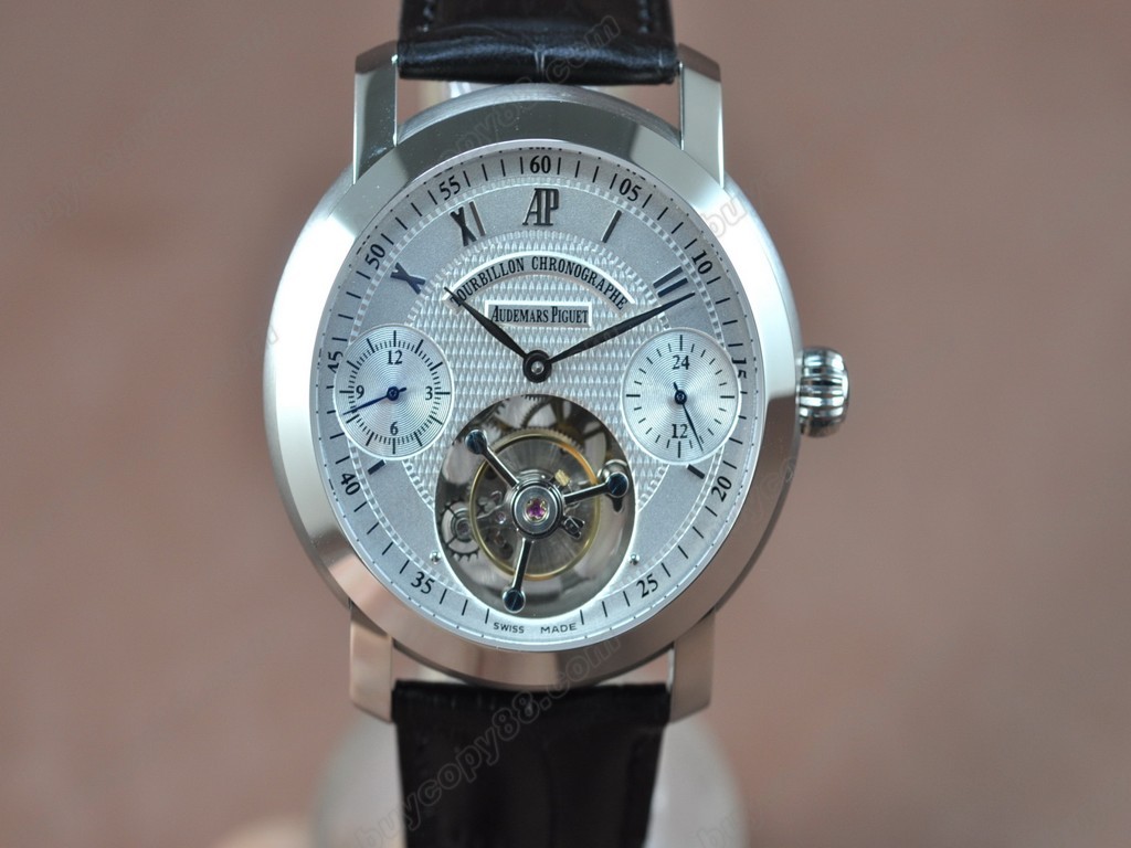 愛彼錶【男性用】 Jules Audemars Classics SS/LE White Flying Tourbillon 手上鏈搭載5