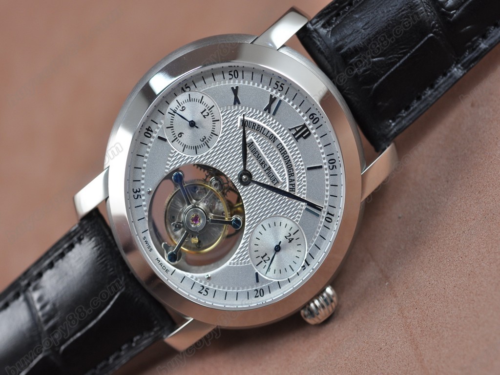 愛彼錶【男性用】 Jules Audemars Classics SS/LE White Flying Tourbillon 手上鏈搭載4
