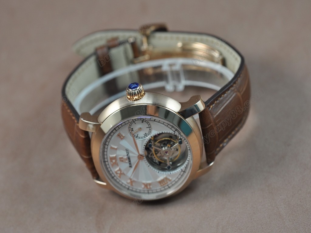 愛彼錶【男性用】Jules Audemars Classics Tourbillon RG/LE White Flying Tourbillon手上鏈搭載6