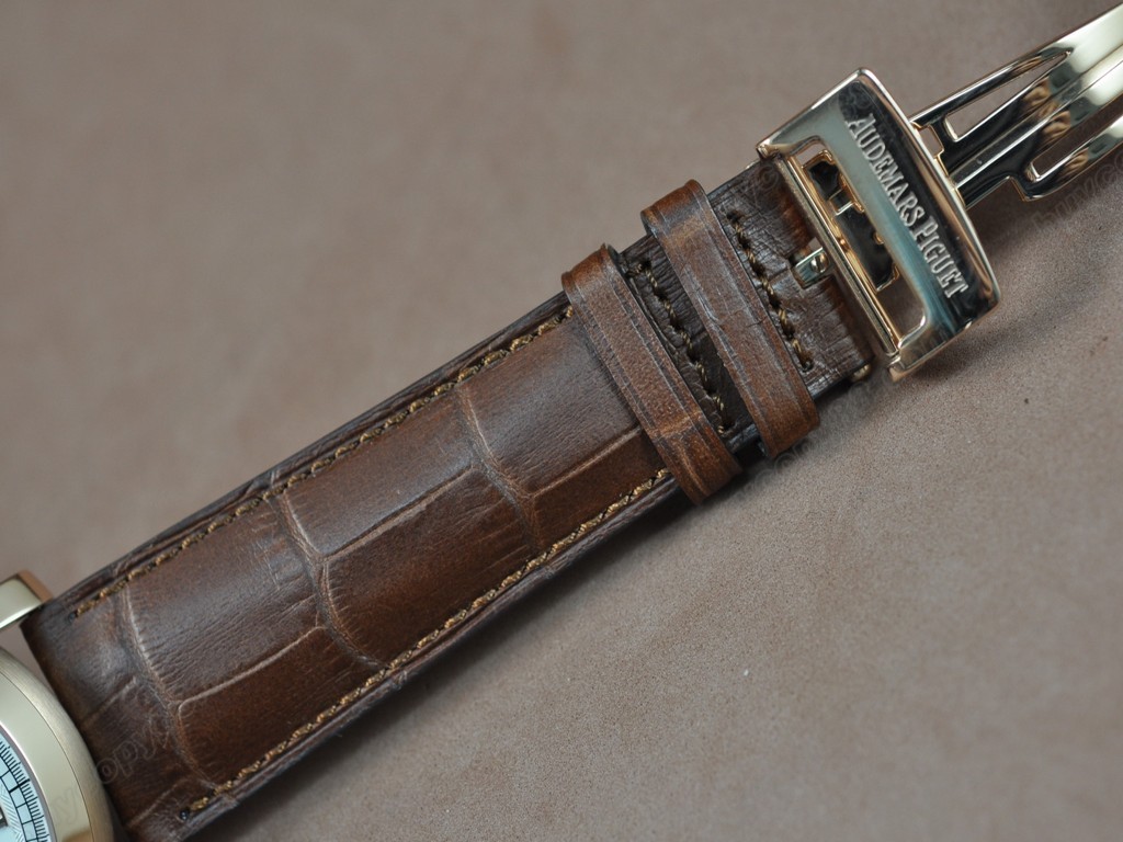 愛彼錶【男性用】Jules Audemars Classics Tourbillon RG/LE White Flying Tourbillon手上鏈搭載1